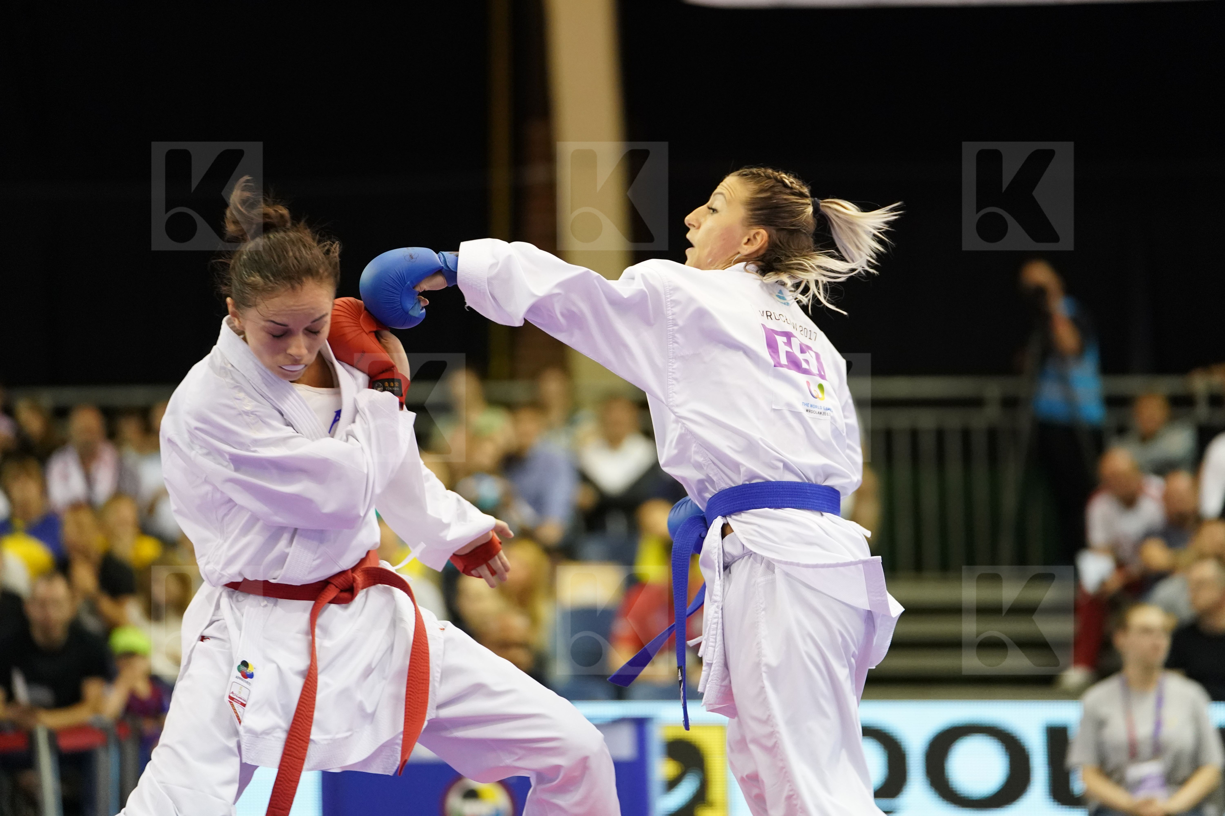 Female Kumite -50kg France Kryva Kateryna Recchia Alexandra Ukraine